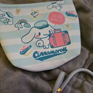 Kids Travel Pouch - Blue and White
